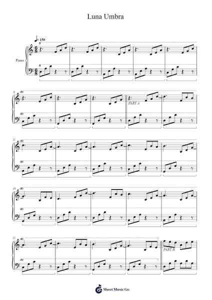 Luna Umbra Sheet Music by Dennis Rokk-Arr.Boycegold