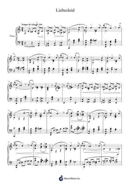 Liebesleid Sheet Music by Sergei Rachmaninoff-Arr.Ninah