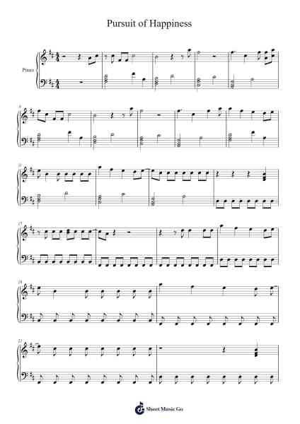 Pursuit of Happiness Sheet Music by Kid Cudi-Arr.Solin