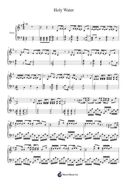 Holy Water Sheet Music by Taemin-Arr.Wentio Termaltz