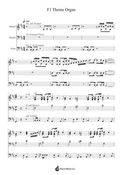 Formula 1 Theme Sheet Music by Brian Tyler-Arr.Sigjeff