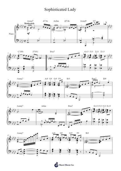 Sophisticated Lady Sheet Music by Duke Ellington-Arr.Acan Sailskiel
