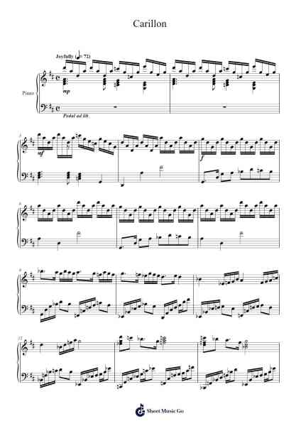 Carillon Sheet Music by Vioo'neil-Arr.Mickmin