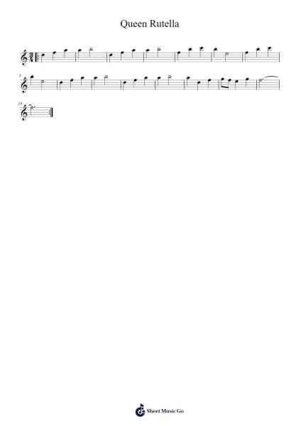 Queen Rutella Sheet Music by Koji Kondo-Arr.Thomfrank Springper