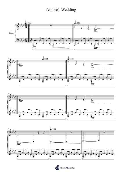 Ambre's Wedding Sheet Music by Liszt-Arr.Galchard
