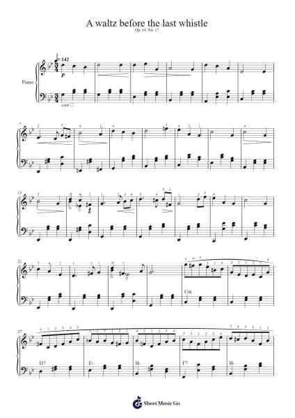 A waltz before the last whistle Sheet Music by Junegia Wato-Arr.Blanmiles