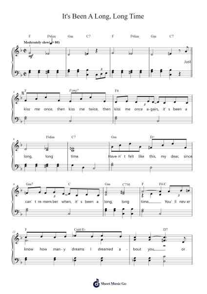 It's Been A Long, Long Time Sheet Music by Jule Styne-Arr.Mattbart Stephy