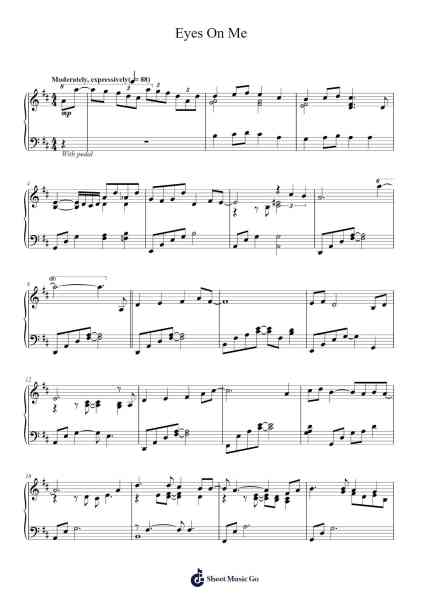 Eyes On Me Sheet Music by Nobuo Uematsu-Arr.Lener