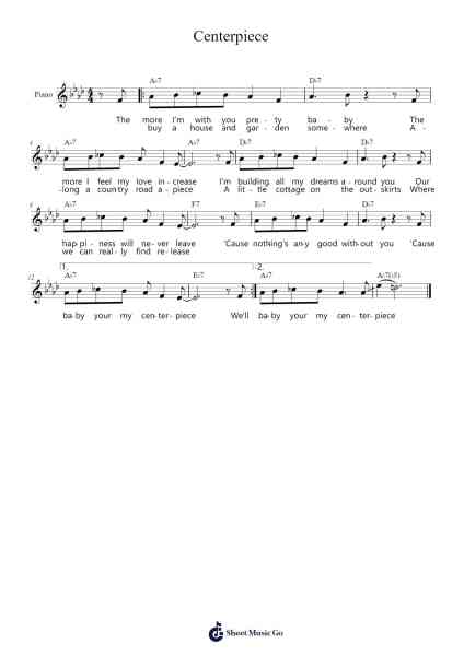 Centerpiece Sheet Music by Lambert, Hendricks & Ross-Arr.Mickrett Grantcan