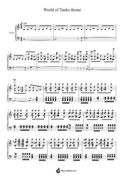 World of Tanks theme Sheet Music by undefined-Arr.Jorrell
