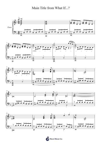 Main Title from What If...? Sheet Music by Laura Karpman-Arr.Glosper