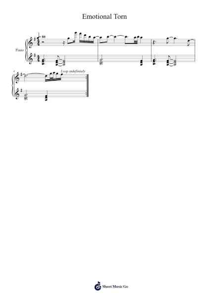 Emotional Torn Sheet Music by Yorktie Phisopp-Arr.Corrie