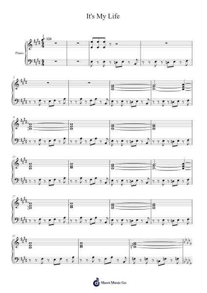 It's My Life Sheet Music by No Doubt-Arr.Lowell