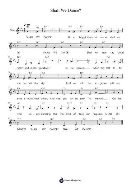 Shall We Dance? Sheet Music by Rodgers & Hammerstein-Arr.Keatsrid Burnsgo