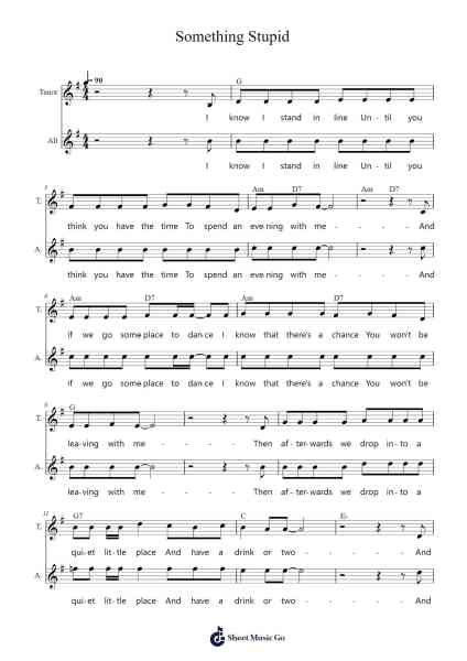 Something Stupid Sheet Music by Kenta Nagata-Arr.Hobbaird Birdsibyl