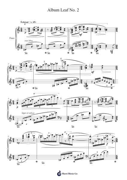 Album Leaf No. 2 Sheet Music by Alan Ding-Arr.Megreau Readeries