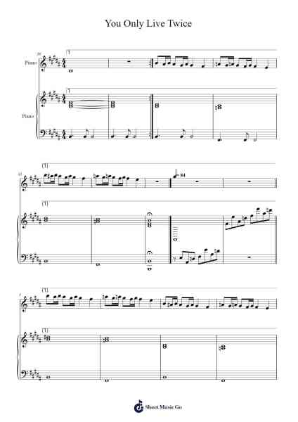 You Only Live Twice Sheet Music by John Barry-Arr.Westier Haylay