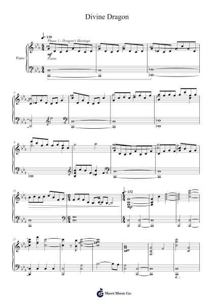 Divine Dragon Sheet Music by Yuka Kitamura-Arr.Hicksreg