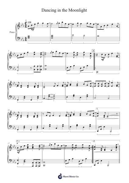 Dancing in the Moonlight Sheet Music by Toploader-Arr.Branbart