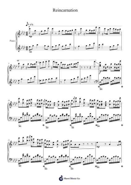 Reincarnation Sheet Music by EmoCosine-Arr.Sherkes Dofrank