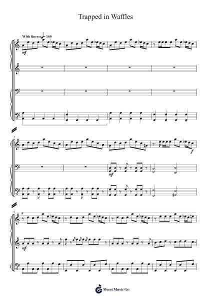 Trapped in Waffles Sheet Music by Wyvey Mabpound-Arr.Shertram