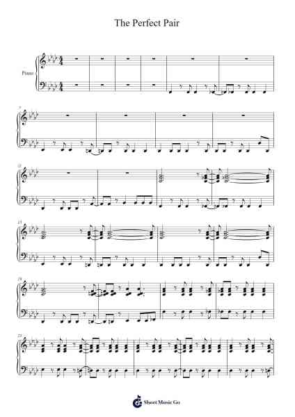 The Perfect Pair Musica per pianoforte di beabadoobee - Arr.Zoetricia Smedsibyl