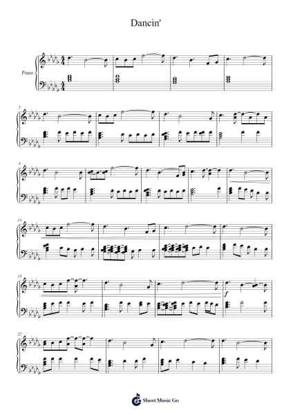 Dancin' Sheet Music by cktunes-Arr.Yorktie Phisopp