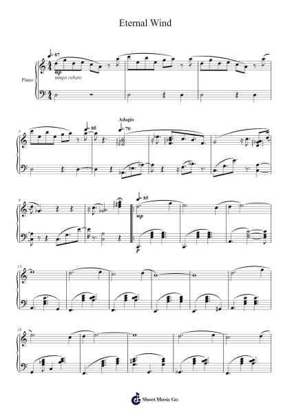 Eternal Wind Sheet Music by Nobuo Uematsu/Masayoshi Soken-Arr.Youngvian