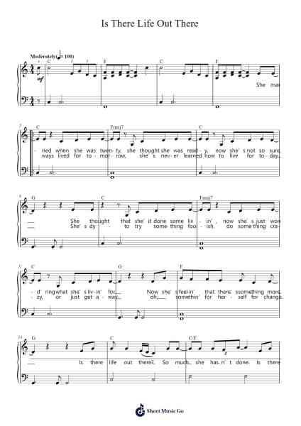 Is There Life Out There Sheet Music by Reba McEntire-Arr.Blybohm