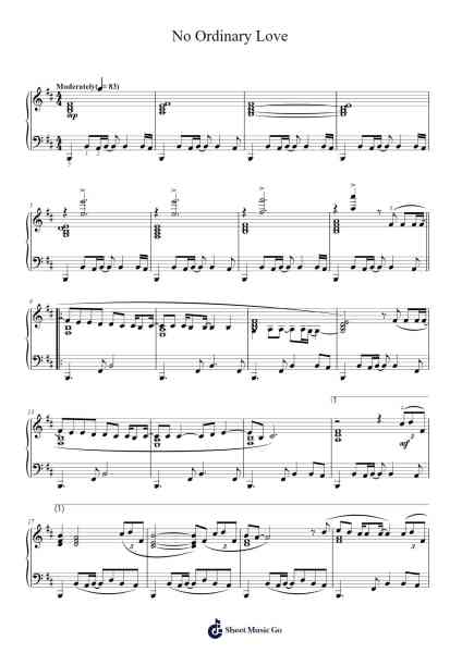 No Ordinary Love Sheet Music by Sade-Arr.Greengrant Darvice