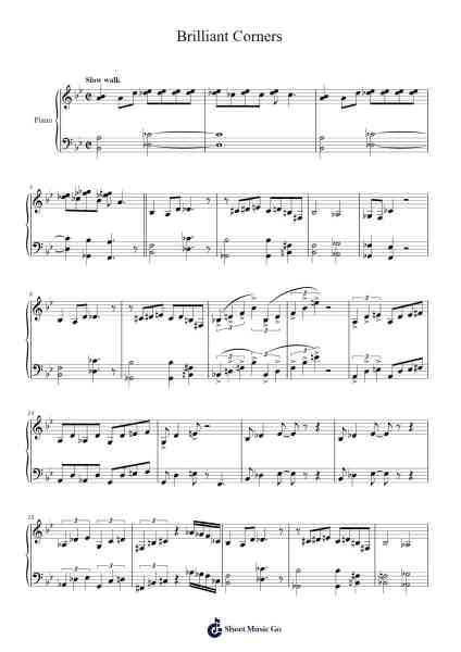Brilliant Corners Sheet Music by Thelonious Monk-Arr.Mortion Woolftab