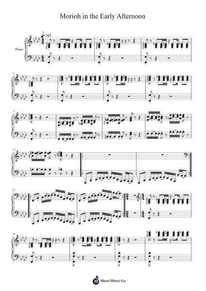 Morioh in the Early Afternoon Sheet Music by Yugo Kanno-Arr.Ldad Jeanvan
