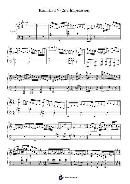 Karn Evil 9 (2nd Impression) Sheet Music by Emerson, Lake & Palmer-Arr.Hulstone Lilsper