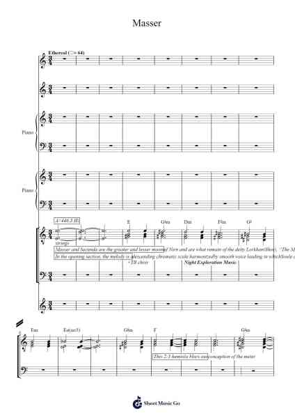 Masser Sheet Music by Jeremy Soule-Arr.Scottprice Wattfer