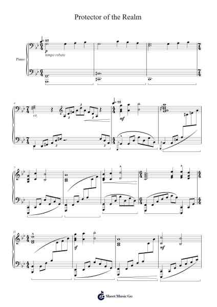 Protector of the Realm Sheet Music by Ramin Djawadi-Arr.Jillcke