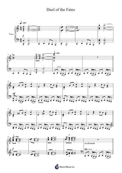 Duel of the Fates Sheet Music by John Williams-Arr.Simpbrown