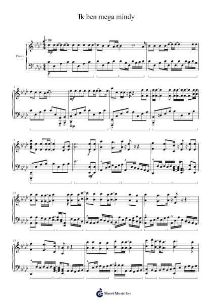 Ik ben mega mindy Sheet Music by Mega Mindy-Arr.Jeno Willlotte