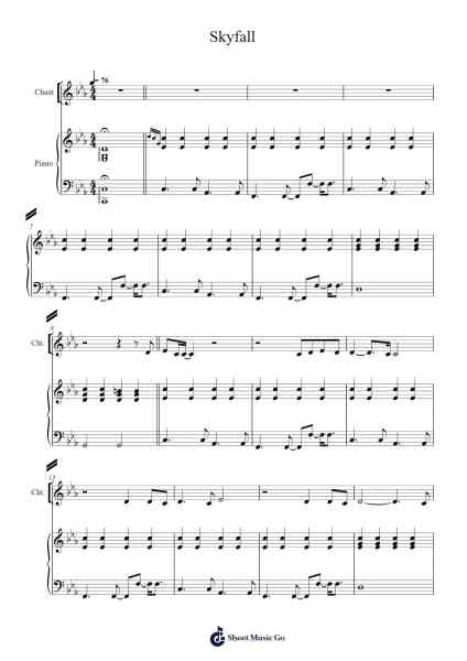 Skyfall Sheet Music by Adele-Arr.Leostone Swinclaude
