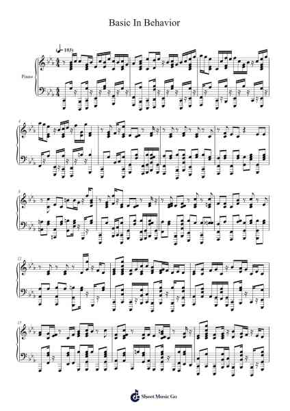 Basic In Behavior Sheet Music by The Living Tombstone-Arr.Longbohm