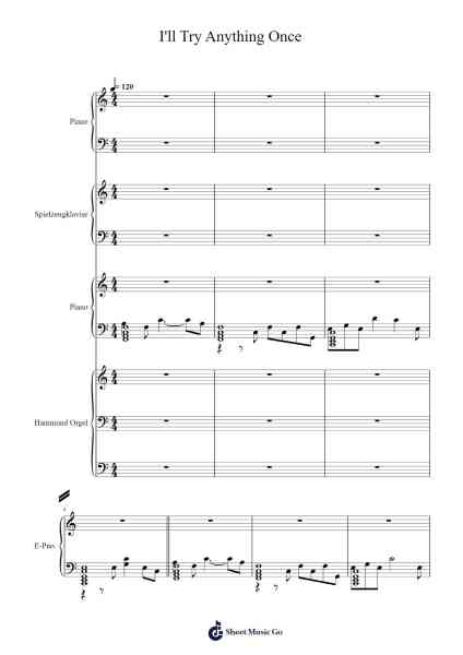 I'll Try Anything Once Sheet Music by Julian Casablancas-Arr.Earwy