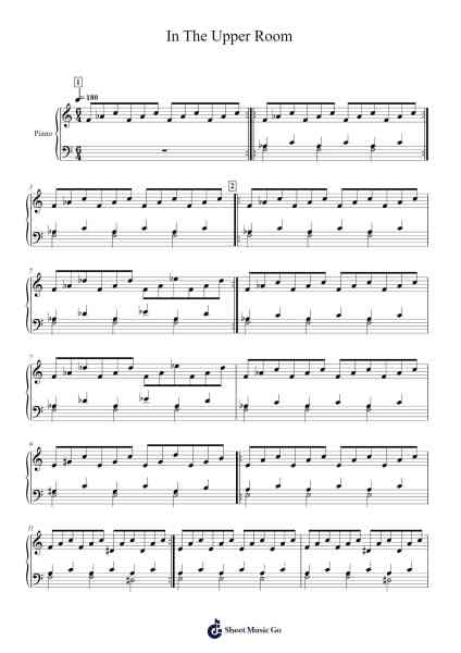 In The Upper Room - Dance No. 8 Sheet Music by Philip Glass-Arr.Launor