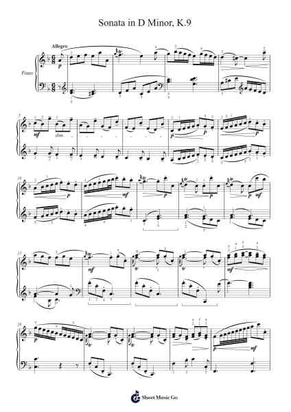 Sonata in D Minor, K. 9, L. 413 Sheet Music by Domenico Scarlatti-Arr.Nanriah Obrook