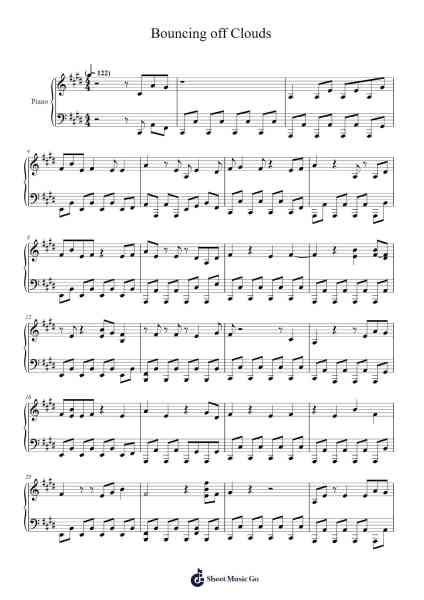 Bouncing off Clouds Sheet Music by Tori Amos-Arr.Rebar Mulin