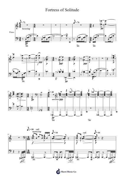 Fortress of Solitude Sheet Music by Buckclough Woogold-Arr.Nanholt Walkchi