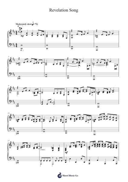 Revelation Song Sheet Music by Gateway Worship-Arr.Gemfoe Conchey