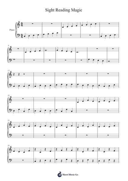 Sight Reading Magic Sheet Music by Anand Joseph-Arr.Blyret Jimlor