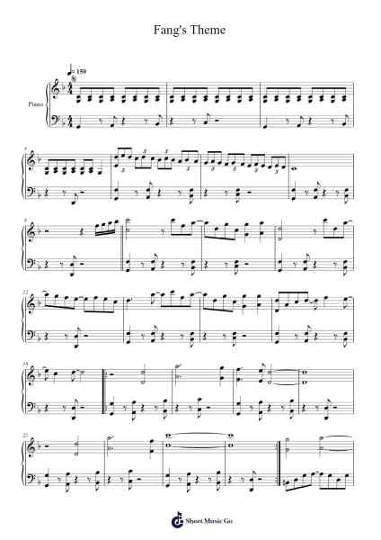 Final Fantasy XIII - Fang's Theme 樂譜由 Felres Bardjah - 編曲 Bloorgrace Springa