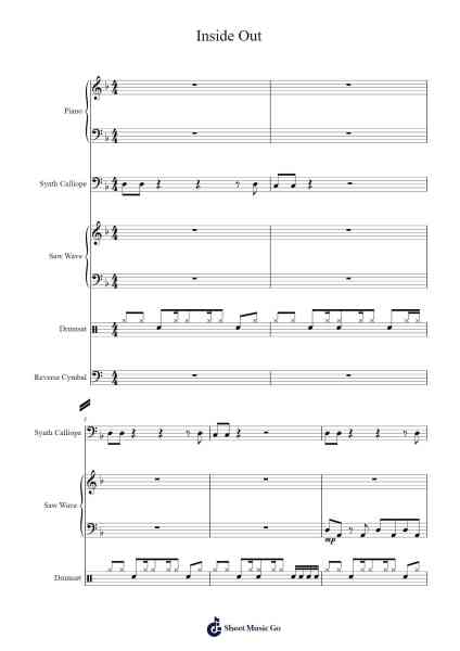 Inside Out Sheet Music by -Arr.Loulup