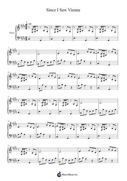 Since I Saw Vienna Sheet Music by Wilbur Soot-Arr.Natpold Vinvin