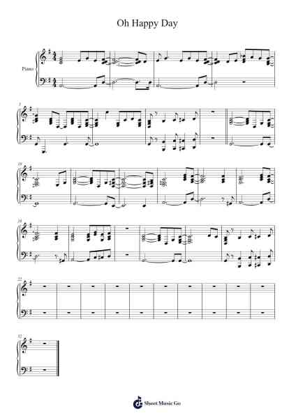Oh Happy Day Sheet Music by undefined-Arr.Troyning